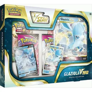 Pokemon Spezial-Kollektionen Folipurba-VSTAR oder Glaziola-VSTAR, 1 Packung, 2-fach sortiert