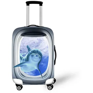Muiuou Elastisch Kofferschutzhülle 18-32 Zoll, 3D Tierdruck Gepäck Cover Reisekoffer Hülle Trolley Case Schutzhülle Waschbare Staubdichte Kofferbezug (L (26-28 Zoll),Tier 1)