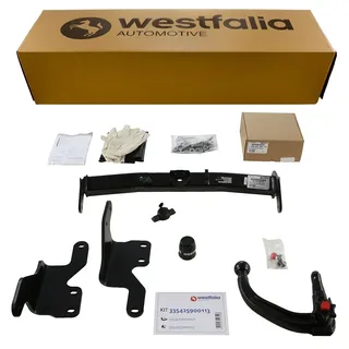 Westfalia Abnehmbare Anhängerkupplung für Toyota Auris Touring Sports (BJ 07/2013-03/2019) - im Set mit 13-pol. fzg.-spez. Westfalia Elektrosatz