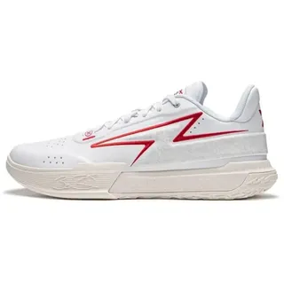 LI-NING Herren Basketballschuhe Professionelle Anti-Rutsch Und Stoßdämpfende Herren Sneaker Wade Flash Serie Weiß Rot EU 45 - 45 EU
