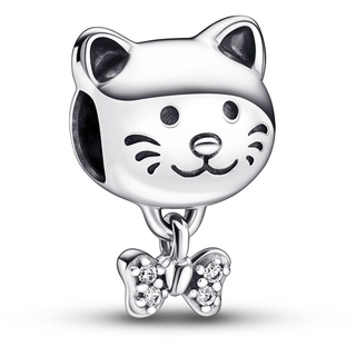 Pandora Charm Haustier Katze & Schleife