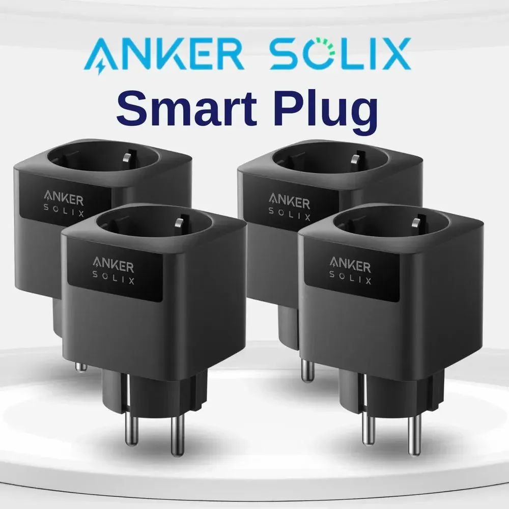 Anker SOLIX Smart Plug Gen 2*4, WLAN-Steckdose App Fernbedienung für Anker PRO / Plus