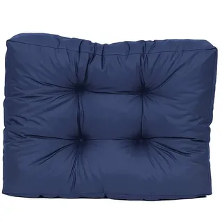 TexDeko TexDeko® Garden halbes Palettenkissen 60x80x18cm wasserabweisend UV - beständig Premium Sitzkissen gesteppt Palettenauflage für Europaletten Palettenmöbel Palettenpolster (Blau)