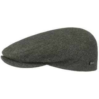 Lipodo Sportflatcap Schirmmütze Uni einfarbig Made in Italy Damen und Herren Sommer Winter Oliv 61 cm - 61