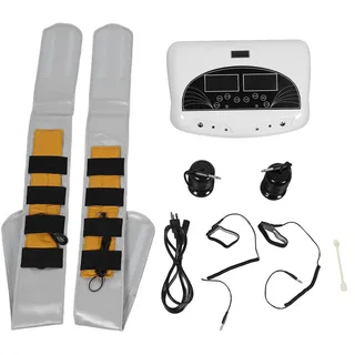 GLOGLOW Detox-Fußbad-Maschine, Dual-Ionen-Fuß-Detox-Bademaschine mit Einstellbarer Zeit, 5 Modi, 2 Armbändern, 2 Gürteln, Fußbad für Zuhause, Detox, Angst, Schlafentzug (EU-Stecker 220V)