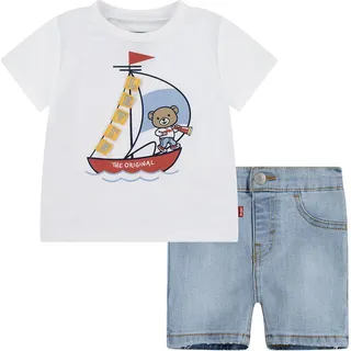 Levi ́s ® Kids 3d Sailing Denim Set - White - 12 Monate