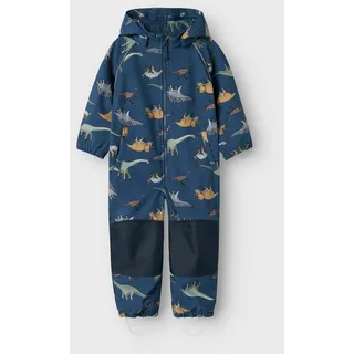 NAME IT Alfa08 Softshell Aop1 Mini Overall Dark Denim / Willitus 24 Monate
