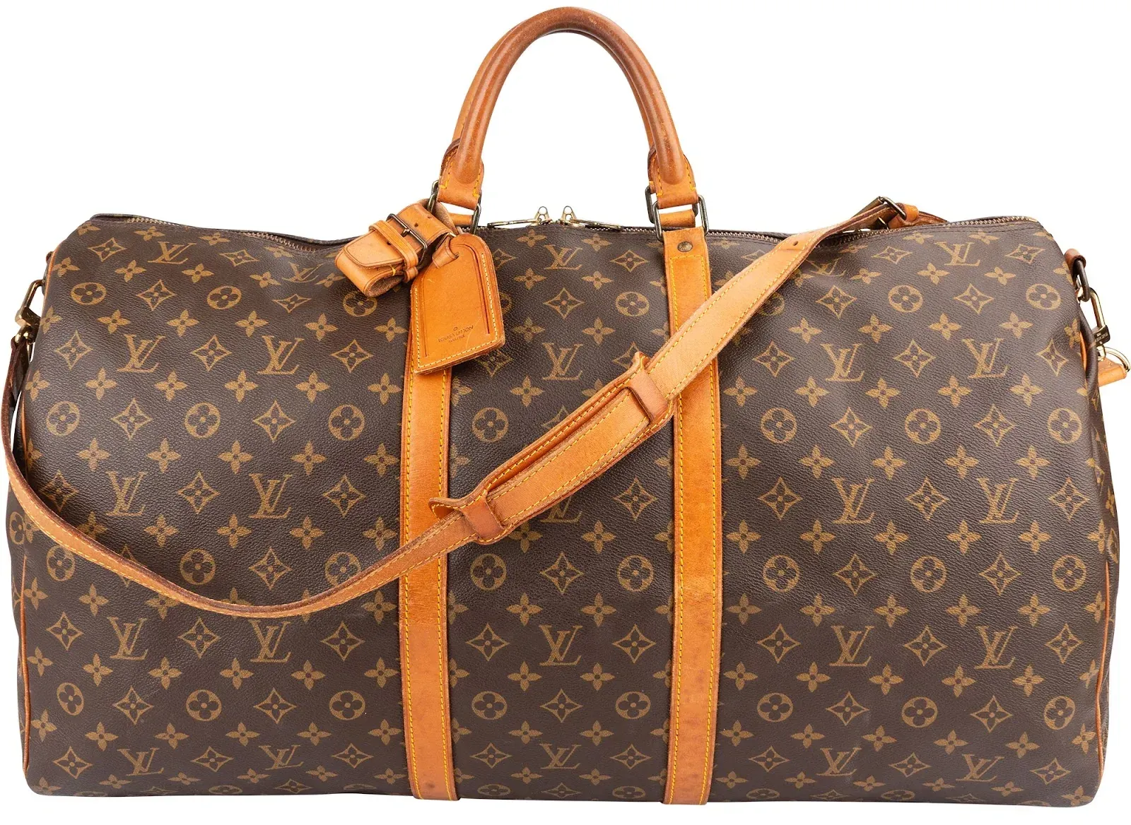 Louis Vuitton Louis Vuitton Monogram Canvas Keepall 60 Bandoulière Travel Bag Koffer24