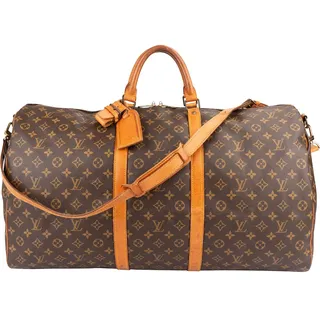 Louis Vuitton Louis Vuitton Monogram Canvas Keepall 60 Bandoulière Travel Bag Koffer24