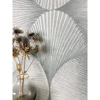 Newroom Vliestapete, Silber Tapete Glamour Muster - Mustertapete Retromuster Metallic Modern 3D Optik Struktur Glanz für Wohnzimmer Schlafzimmer Küche silberfarben
