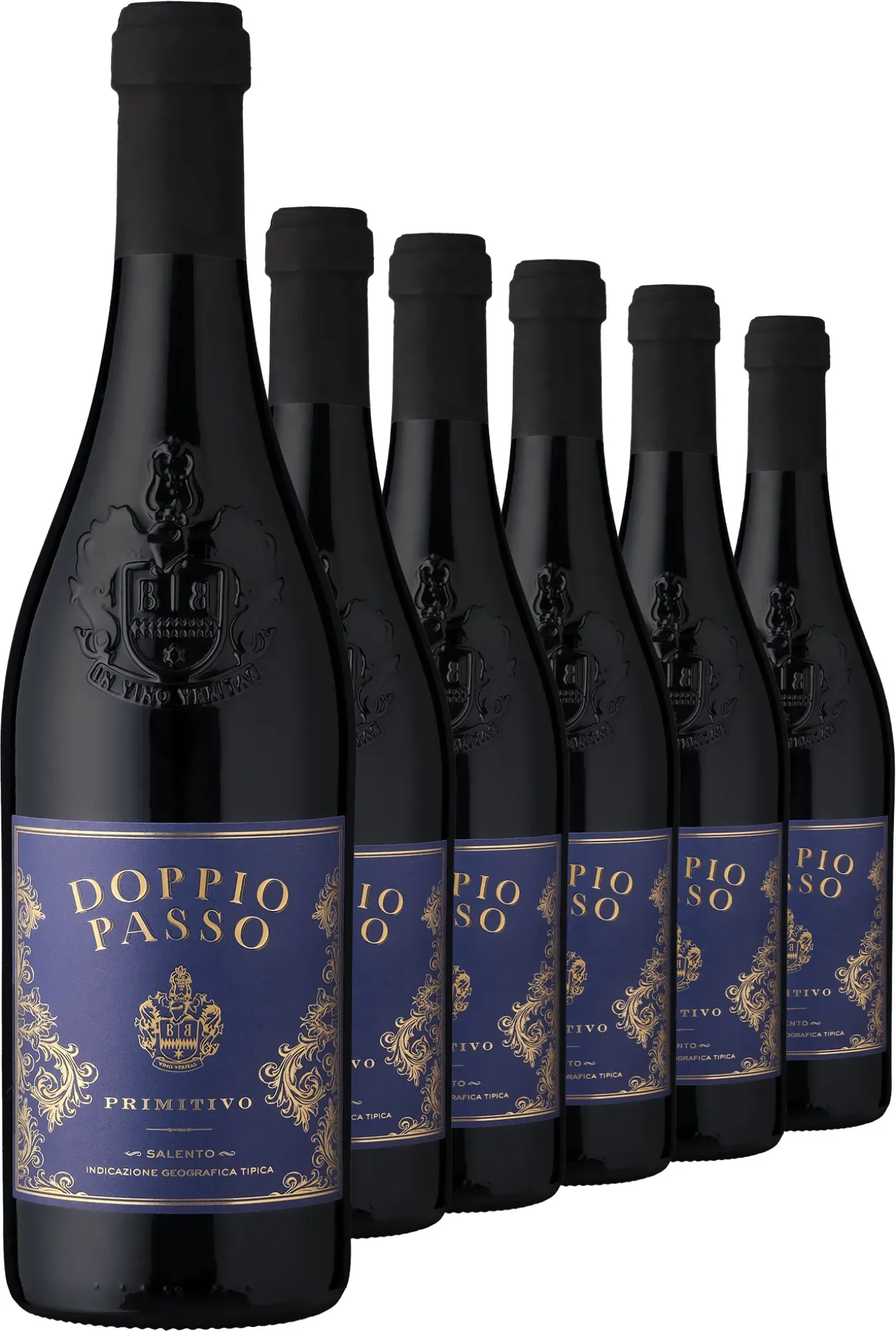 2024 Doppio Passo Salento Primitivo im 6er-Vorratspaket