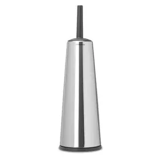 Brabantia WC-Bürste ReNew Classic, silber, mit Kunststoffborsten & Metall-Bürstenhalter