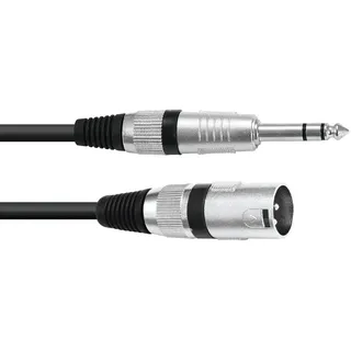 Omnitronic Adapterkabel XLR(M)/Klinke stereo 2m sw