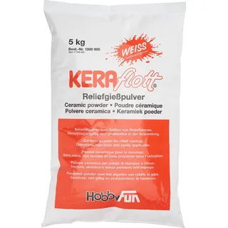 KERAflott Reliefgießpulver weiß 5 kg Sack, Erwachsene