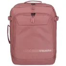 Freizeitrucksack TRAVELITE "KICK OFF Rucksack/Bordgepäck", Damen, Gr. B/H/T: 37cm x 50cm x 20cm, rosa (rosé), Polyester, unifarben, Basic, Rucksäcke Freizeitrucksack, Reiserucksack Streetpack Kabinengepäck