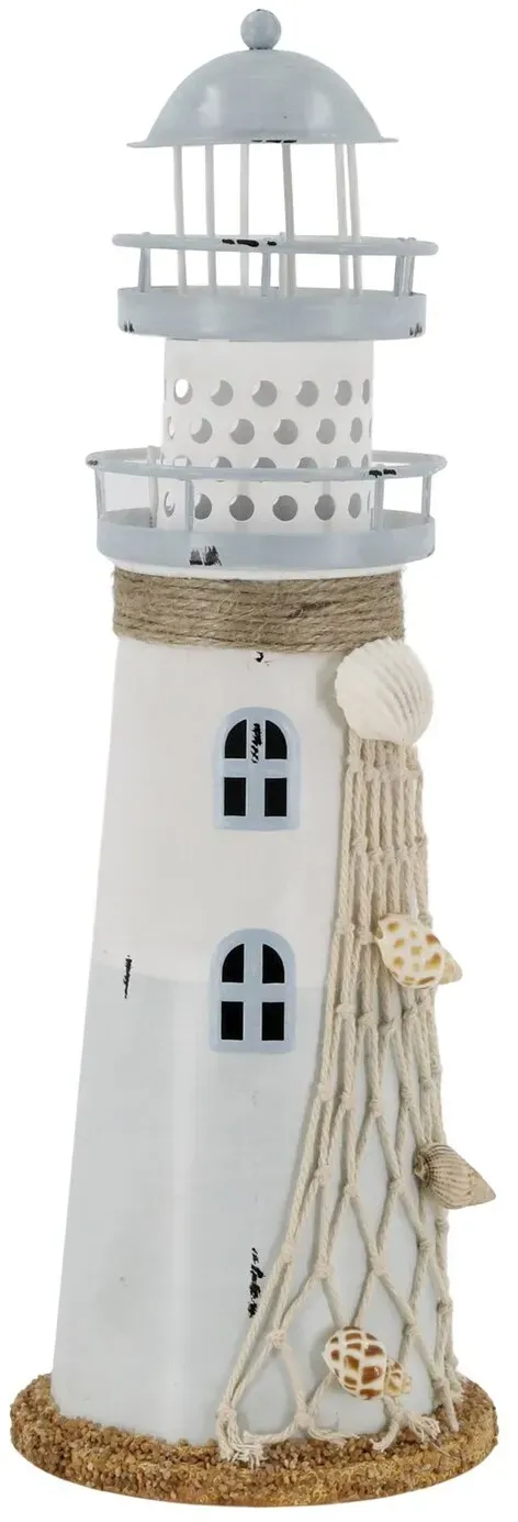 Chic Antique Leuchtturm mit LED und Timer, H28,5/Ø 9,5 cm ocean