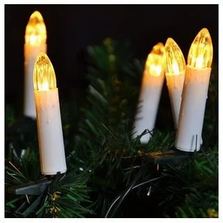 Nipach GmbH 30er LED Lichterkette Weihnachtsbaumbeleuchtung Innen Christbaumkerzen XMAS