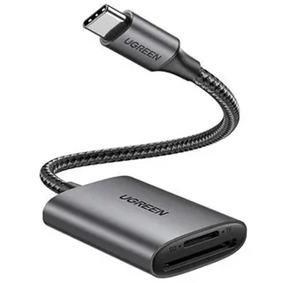 CM401 USB C 5Gb/s SD/TF Card Reader - Gray