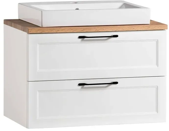 Held Möbel Lugo Waschtisch mit Unterschrank 80 cm