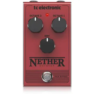 TC Electronic NETHER OCTAVER Klassisches vollanaloges Oktavpedal mit 1 oder 2 Oktaven unter dem Original zum Hinzufügen von warmen, tiefen Bässen