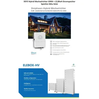 DEYE SUN-10K-SG01HP3-EU-AM2 Hybrid-Wechselrichter 10 kW