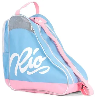 Rio Roller Script Skate Bag, (Blue/Pink),