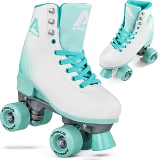 Apollo Disco Roller, Classic Roller | Rollschuhe für Kinder und Erwachsene | größenverstellbare Quad-Skates, 3 Größen, verstellbar von 31 bis | - Violett - 35-38