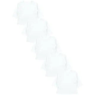 TupTam Baby Mädchen Langarmshirt 5er Set, Farbe: White, Größe: 86 - 86