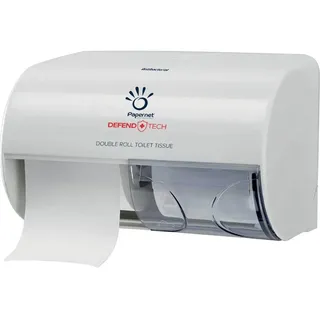 PAPERNET Papernet, Dual Kleinrolle Toilettenpapierspender für 2 Rollen bis 12,7 cm