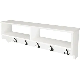 [en.casa] Wandgarderobe Åstorp Weiß