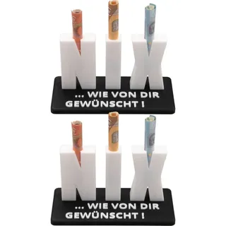 TSB Werk Geschenkbox 2x Geldgeschenk NIX Nichts Geschenk Geburtstag, Geschenkidee, Geldscheingeschenk