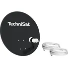 TechniTenne 60 mit Twin-LNB 60 cm Stahl Sat-Spiegel  (Anthrazit)