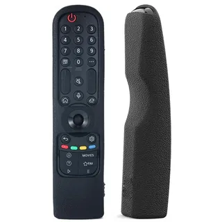 Fernbedienungshülle Kompatibel mit LG MR24GA MR23GA MR22GA MR22GN MR21GA MR21GC OLED QNED Smart TV Remote,Silikon-Fernbedienungsschale für LG Magic Fernbedienung 2024 (Schwarz)