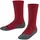 Unisex Kinder Socken Active Warm K So Wolle Funktionsmaterial dick atmungsaktiv einfarbig 1 Paar Rot 31-34