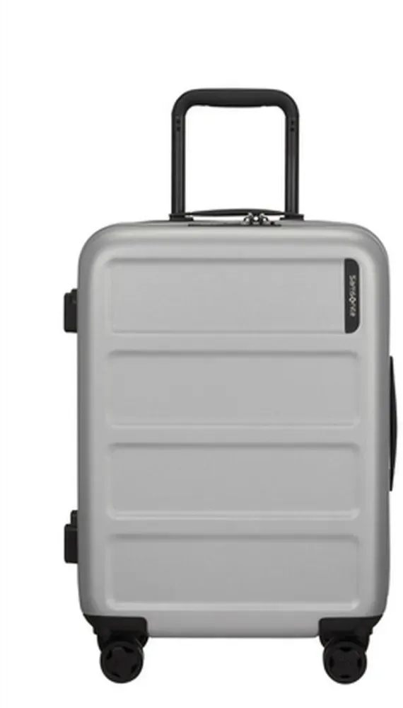Samsonite Quadrix Spinner 55/20 Silver Koffer mit 4 Rollen Koffer