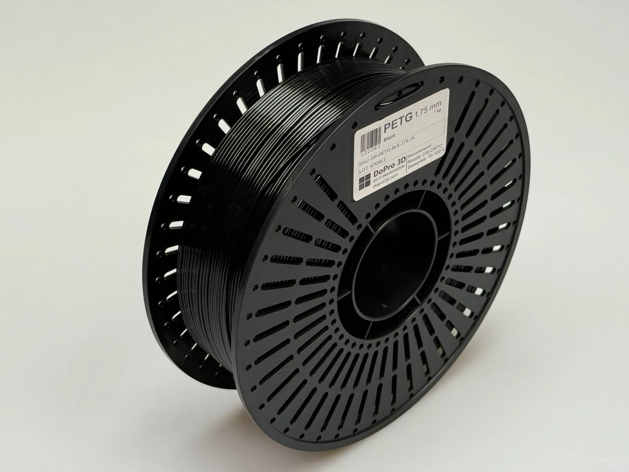 DoPro 3D PETG Filament Midnight Black – Nexyl Class – 1,75 mm – 1,0 kg