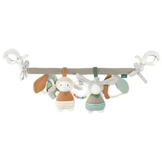 Fehn Kinderwagenkette mit Rassel & Quietsche - Esel & Schaf