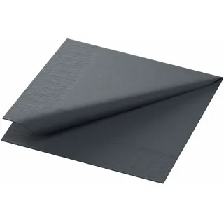 Duni Cocktail-Servietten 3lagig Zelltuch Uni schwarz, 250 Stück