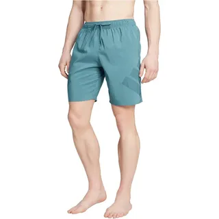 adidas Sportswear Big Bars 8" Badeshorts Herren JX2663 - preloved teal/aurora ivy L