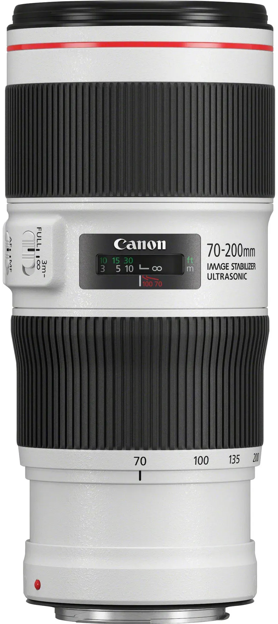 Canon EF 70-200mm f/4L IS II USM - (EU) (Canon EF, Vollformat), Objektiv, Schwarz, Weiss