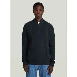 G-Star Structured Half Zip Knit Blau L
