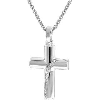 trendor 35840 Kreuz-Anhänger mit Silber-Halskette
