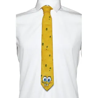 opposuits Herren Spongebob Krawatte - Nickelodeon Krawatte - Formell und lässig - Inklusive 1 Krawatte - Gelb - Einheitsgröße