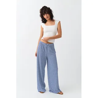 Striped soft trousers