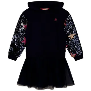 Billieblush Paillettenkleid Billieblush Kapuzenkleid aus Bi-Material aus Fleece und Mesh 6 Jahre ( 110-116 )