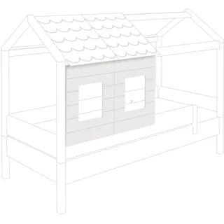 Paidi Fensterpaneel Tiny House 2er Set Dekor Weiß