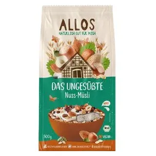 Allos Ungesüßte Nuss-Müsli bio