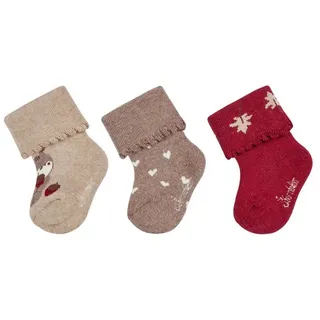Sterntaler® Basicsocken Sterntaler® Baby Socken 3er-Pack Eichhörnchen (3-Paar, 3er-Pack) beige 14