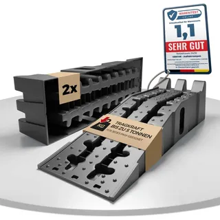 GENTOR Auffahrrampe PKW [2er Set] - stabile Laderampen bis zu 5 Tonnen