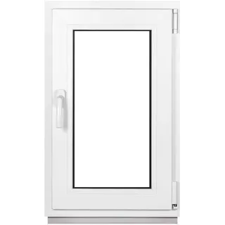 Kellerfenster Fenster 2 Fach BxH 550x700 mm & 55x70 cm Dreh-Kipp Weiß Premium - weiß